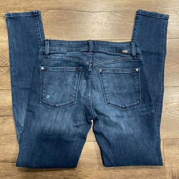 DL1961 'Emma Power Legging' Blue Stretch  Skinny Crop Jeans Sz. 24 - Picture 7 of 8